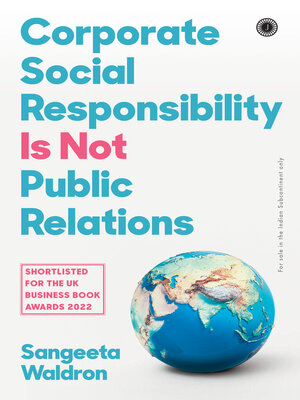 cover image of Corporate Social Responsibility is not Public Relations